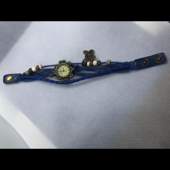 Gorgeous Blue Leather Watch - Picture 2 of 2